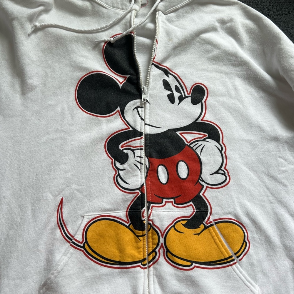 Disney Parks White Zip-Up Hoodie